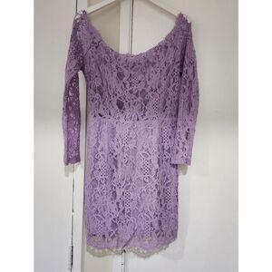 Tobi Lilac Lace Dress‎